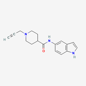 N-(1H-indol-5-yl)-1-(prop-2-yn-1-yl)piperidine-4-carboxamide