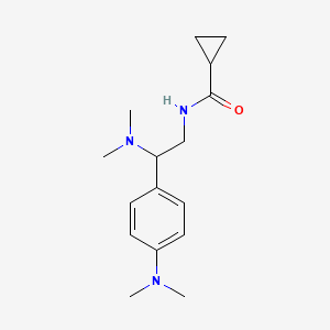 N-(2-(dimethylamino)-2-(4-(dimethylamino)phenyl)ethyl)cyclopropanecarboxamide