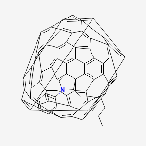molecular formula C74H21N B2882161 N-Phenyl-2-hexyl[60]fulleropyrrolidine CAS No. 1426332-00-4