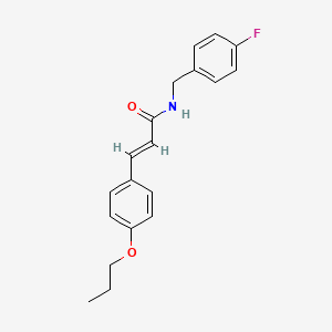 N-(4-fluorobenzyl)-3-(4-propoxyphenyl)acrylamide