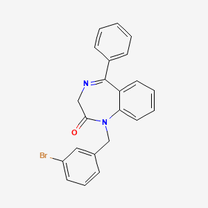 1-(3-bromobenzyl)-5-phenyl-1,3-dihydro-2H-1,4-benzodiazepin-2-one