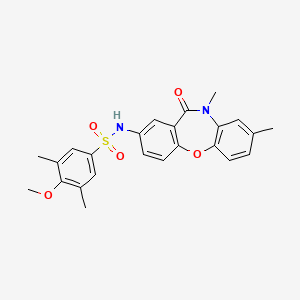 N-(8,10-dimethyl-11-oxo-10,11-dihydrodibenzo[b,f][1,4]oxazepin-2-yl)-4-methoxy-3,5-dimethylbenzenesulfonamide