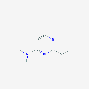 molecular formula C9H15N3 B2882317 2-Isopropyl-N,6-dimethylpyrimidin-4-amine CAS No. 383146-03-0