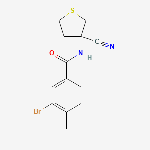 3-bromo-N-(3-cyanothiolan-3-yl)-4-methylbenzamide