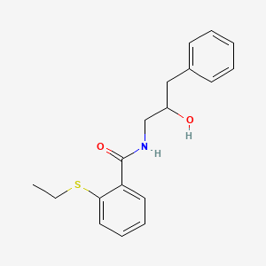 2-(ethylthio)-N-(2-hydroxy-3-phenylpropyl)benzamide
