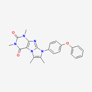 1,3,6,7-Tetramethyl-8-(4-phenoxyphenyl)-1,3,5-trihydro-4-imidazolino[1,2-h]pur ine-2,4-dione
