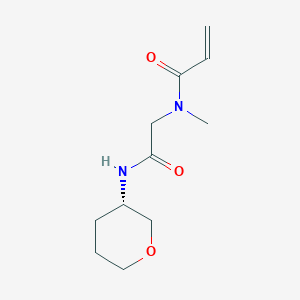 N-Methyl-N-[2-[[(3S)-oxan-3-yl]amino]-2-oxoethyl]prop-2-enamide