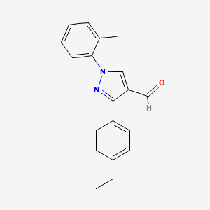 3-(4-ethylphenyl)-1-(2-methylphenyl)-1H-pyrazole-4-carbaldehyde