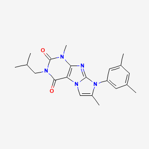 8-(3,5-dimethylphenyl)-3-isobutyl-1,7-dimethyl-1H-imidazo[2,1-f]purine-2,4(3H,8H)-dione