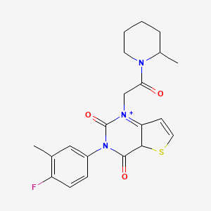 3-(4-fluoro-3-methylphenyl)-1-[2-(2-methylpiperidin-1-yl)-2-oxoethyl]-1H,2H,3H,4H-thieno[3,2-d]pyrimidine-2,4-dione