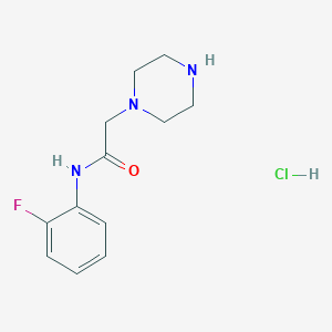 N-(2-fluorophenyl)-2-(piperazin-1-yl)acetamide hydrochloride