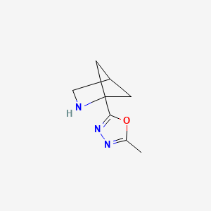 1-(5-Methyl-1,3,4-oxadiazol-2-yl)-2-azabicyclo[2.1.1]hexane