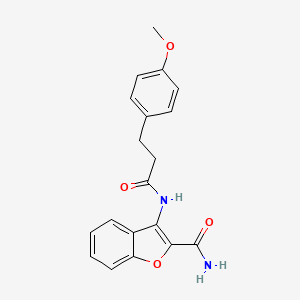3-(3-(4-Methoxyphenyl)propanamido)benzofuran-2-carboxamide