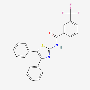 B2882414 N-(4,5-diphenyl-1,3-thiazol-2-yl)-3-(trifluoromethyl)benzamide CAS No. 330189-78-1