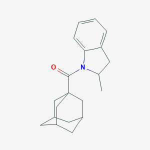 molecular formula C20H25NO B288242 1-(1-Adamantylcarbonyl)-2-methylindoline 