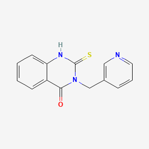 molecular formula C14H11N3OS B2882423 3-(pyridin-3-ylmethyl)-2-sulfanylidene-1H-quinazolin-4-one CAS No. 422274-53-1