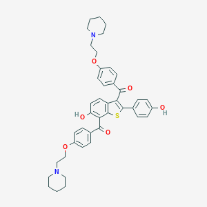 molecular formula C42H44N2O6S B028825 7-(4-(2-Piperidinyl)ethoxy)benzoyl raloxifene CAS No. 1159977-58-8