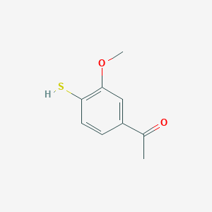 molecular formula C9H10O2S B2882508 1-(3-Methoxy-4-sulfanylphenyl)ethan-1-one CAS No. 69114-75-6