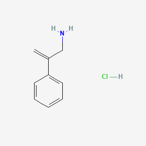 molecular formula C9H12ClN B2882566 2-Phenylprop-2-en-1-amine hydrochloride CAS No. 56132-76-4