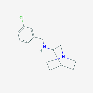 molecular formula C14H19ClN2 B2882576 N-[(3-chlorophenyl)methyl]-1-azabicyclo[2.2.2]octan-3-amine CAS No. 682778-37-6