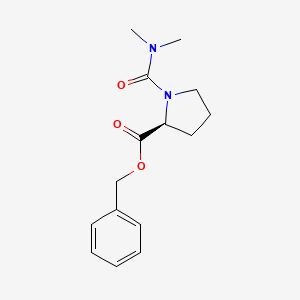 molecular formula C15H20N2O3 B2882603 Benzyl (S)-1-(Dimethylcarbamoyl)pyrrolidine-2-carboxylate CAS No. 2228064-67-1