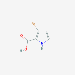 molecular formula C5H4BrNO2 B2882604 3-bromo-1H-pyrrole-2-carboxylic acid CAS No. 145821-55-2