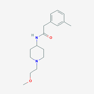 molecular formula C17H26N2O2 B2882615 N-[1-(2-METHOXYETHYL)PIPERIDIN-4-YL]-2-(3-METHYLPHENYL)ACETAMIDE CAS No. 1421514-28-4