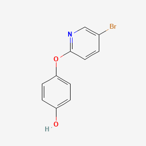 molecular formula C11H8BrNO2 B2882679 4-[(5-Bromopyridin-2-yl)oxy]phenol CAS No. 75053-81-5