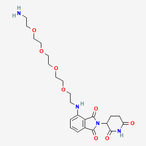molecular formula C23H32N4O8 B2882783 Pomalidomide-PEG4-C2-NH2 