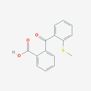 molecular formula C15H12O3S B2882820 2-(2-(Methylthio)benzoyl)benzoic acid CAS No. 194928-21-7