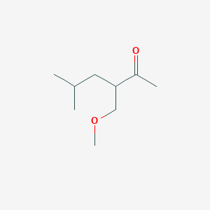 molecular formula C9H18O2 B2882843 3-(Methoxymethyl)-5-methylhexan-2-one CAS No. 69843-59-0