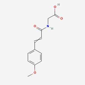 molecular formula C12H13NO4 B2882933 Glycine, N-[3-(4-methoxyphenyl)-1-oxo-2-propenyl]- CAS No. 100192-91-4
