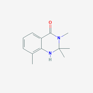 molecular formula C12H16N2O B2883070 2,2,3,8-tetramethyl-2,3-dihydroquinazolin-4(1H)-one CAS No. 1268332-01-9