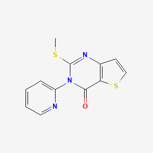 2-(methylsulfanyl)-3-(2-pyridinyl)thieno[3,2-d]pyrimidin-4(3H)-one