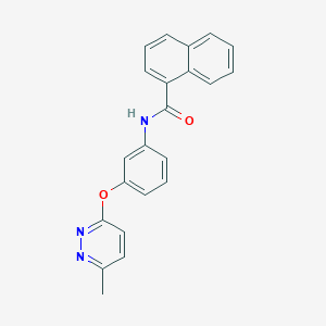 N-(3-((6-methylpyridazin-3-yl)oxy)phenyl)-1-naphthamide