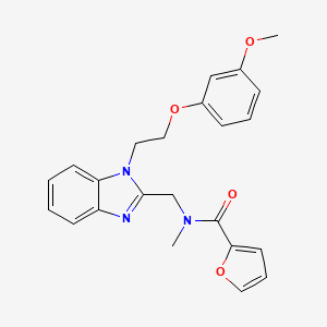 N-({1-[2-(3-methoxyphenoxy)ethyl]-1H-1,3-benzodiazol-2-yl}methyl)-N-methylfuran-2-carboxamide