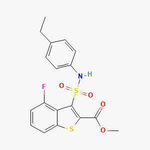 Methyl 3-[(4-ethylphenyl)sulfamoyl]-4-fluoro-1-benzothiophene-2-carboxylate