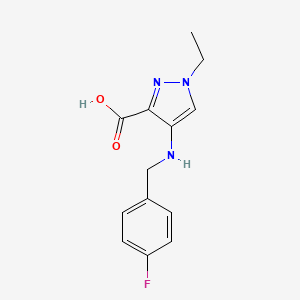 1-Ethyl-4-((4-fluorobenzyl)amino)-1H-pyrazole-3-carboxylic acid