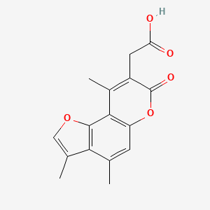 (3,4,9-trimethyl-7-oxo-7H-furo[2,3-f]chromen-8-yl)acetic acid