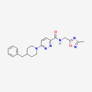 6-(4-benzylpiperidin-1-yl)-N-((3-methyl-1,2,4-oxadiazol-5-yl)methyl)pyridazine-3-carboxamide