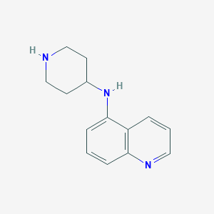 molecular formula C14H17N3 B2883172 n-(Piperidin-4-yl)quinolin-5-amine CAS No. 1183361-32-1