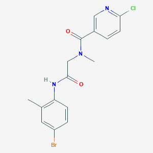 N-[2-(4-bromo-2-methylanilino)-2-oxoethyl]-6-chloro-N-methylpyridine-3-carboxamide