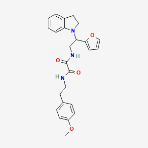 N1-(2-(furan-2-yl)-2-(indolin-1-yl)ethyl)-N2-(4-methoxyphenethyl)oxalamide