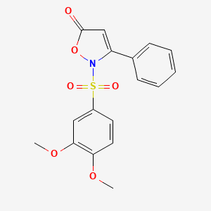 2-[(3,4-dimethoxyphenyl)sulfonyl]-3-phenyl-5(2H)-isoxazolone