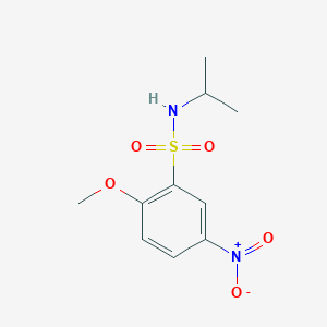 molecular formula C10H14N2O5S B2883230 N-Isopropyl-2-methoxy-5-nitrobenzenesulfonamide CAS No. 1457138-78-1