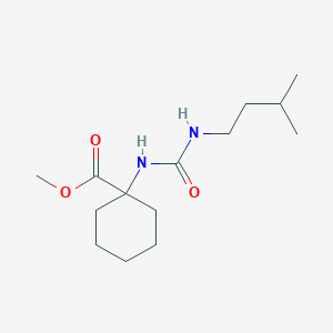 molecular formula C14H26N2O3 B2883246 methyl 1-(3-isopentylureido)cyclohexanecarboxylate CAS No. 1435804-04-8