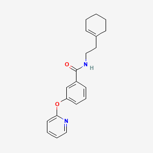B2883287 N-(2-(cyclohex-1-en-1-yl)ethyl)-3-(pyridin-2-yloxy)benzamide CAS No. 1797084-11-7