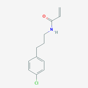 molecular formula C12H14ClNO B2883288 N-[3-(4-Chlorophenyl)propyl]prop-2-enamide CAS No. 2305463-44-7