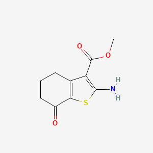 molecular formula C10H11NO3S B2883297 Methyl 2-amino-7-oxo-4,5,6,7-tetrahydrobenzo[b]thiophene-3-carboxylate CAS No. 124053-98-1