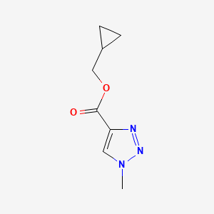 molecular formula C8H11N3O2 B2883307 cyclopropylmethyl 1-methyl-1H-1,2,3-triazole-4-carboxylate CAS No. 1882154-10-0